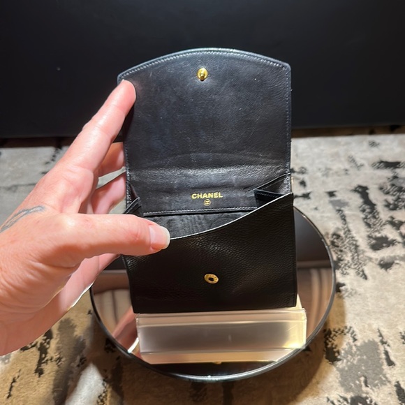 Like NEW Chanel Timeless Compact Black Caviar Wallet - Picture 6 of 14